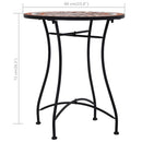vidaXL barna kerámia mozaikos bisztróasztal 60 cm