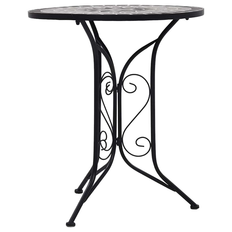 vidaXL szürke kerámia mozaikos bisztróasztal 60 cm