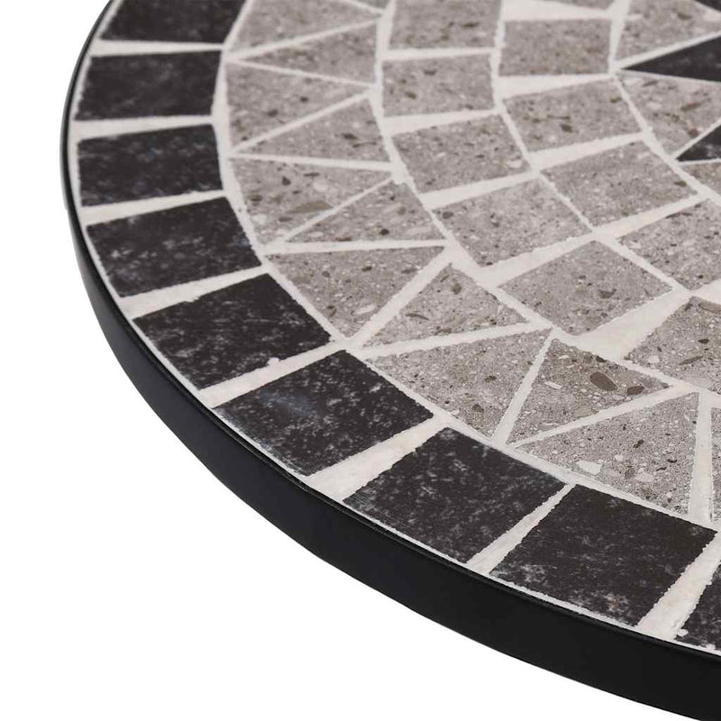 vidaXL szürke kerámia mozaikos bisztróasztal 60 cm