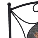 vidaXL 2 darab narancssárga és szürke mozaikos bisztrószék