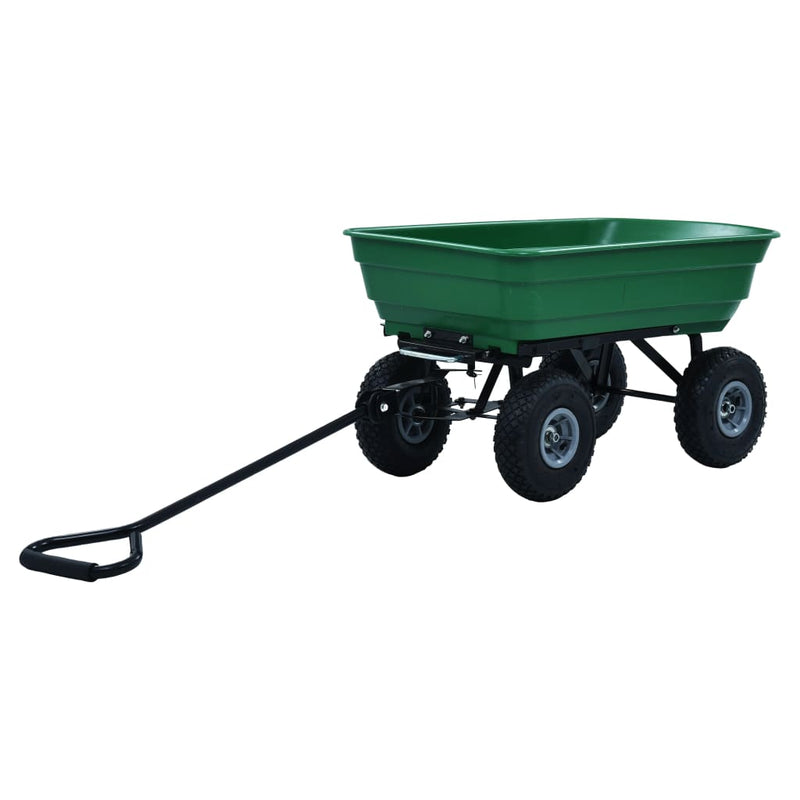 vidaXL zöld kerti kézikocsi 300 kg 75 liter