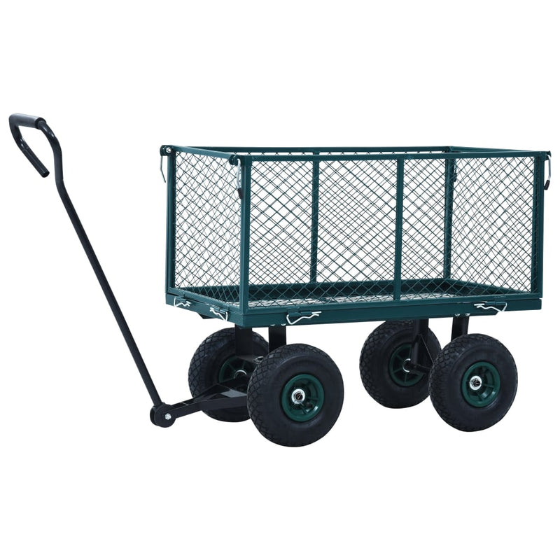 vidaXL zöld kerti kézikocsi 350 kg