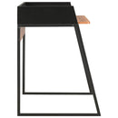 vidaXL fekete és barna íróasztal 90 x 60 x 88 cm