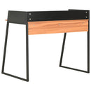vidaXL fekete és barna íróasztal 90 x 60 x 88 cm