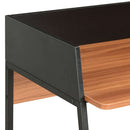 vidaXL fekete és barna íróasztal 90 x 60 x 88 cm