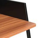 vidaXL fekete és barna íróasztal 90 x 60 x 88 cm
