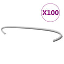 vidaXL 100 db horganyzott acél gabionhorog 40 cm