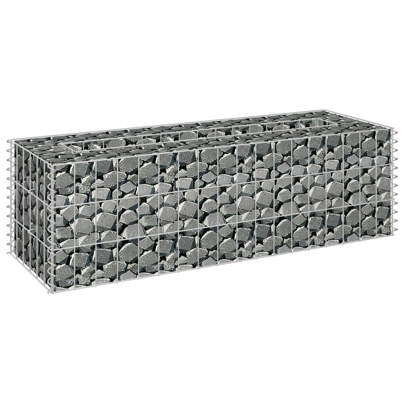 vidaXL horganyzott acél gabion magaságyás 90 x 30 x 30 cm