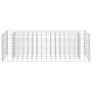 vidaXL horganyzott acél gabion magaságyás 90 x 30 x 30 cm