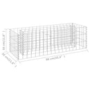 vidaXL horganyzott acél gabion magaságyás 90 x 30 x 30 cm