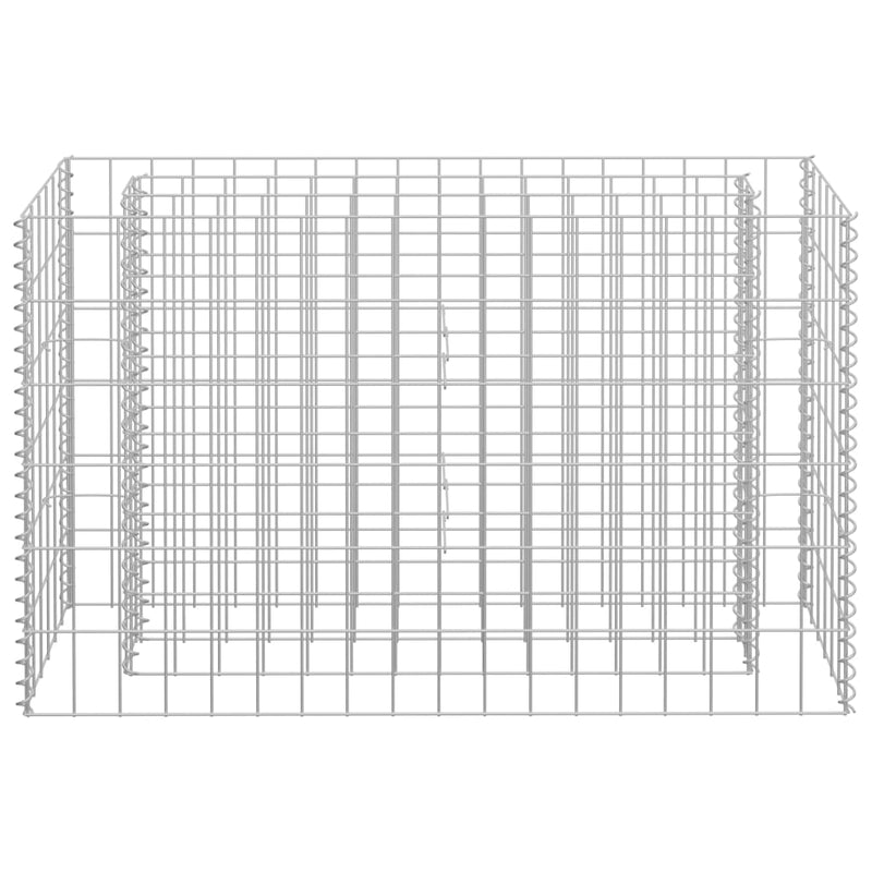 vidaXL horganyzott acél gabion magaságyás 90 x 30 x 60 cm