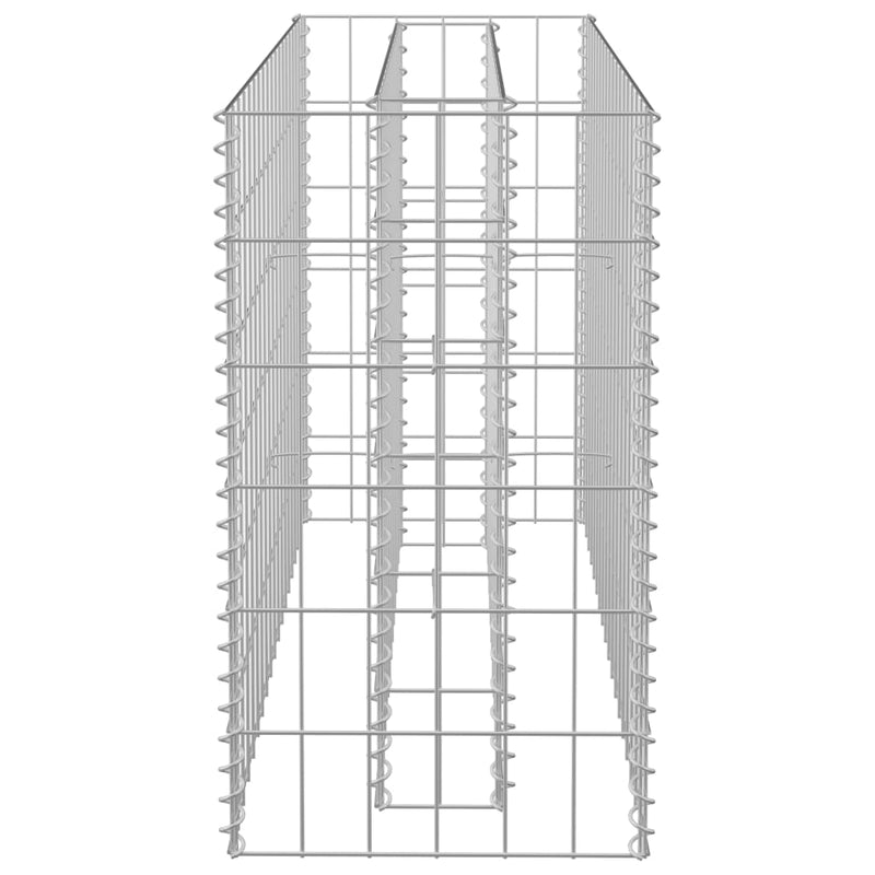 vidaXL horganyzott acél gabion magaságyás 90 x 30 x 60 cm