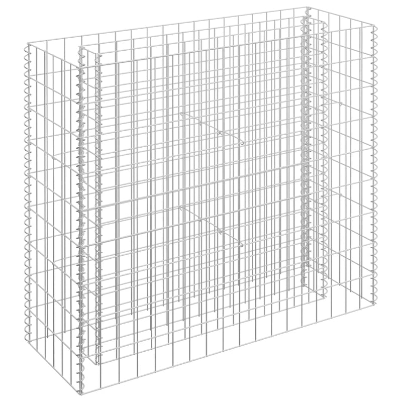 vidaXL horganyzott acél gabion magaságyás 90 x 30 x 90 cm