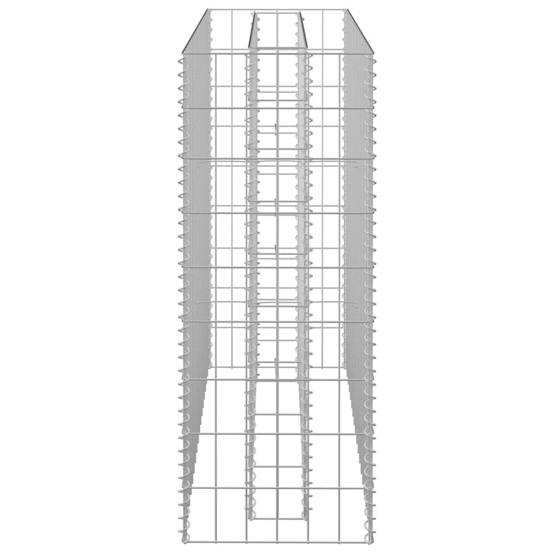 vidaXL horganyzott acél gabion magaságyás 90 x 30 x 90 cm