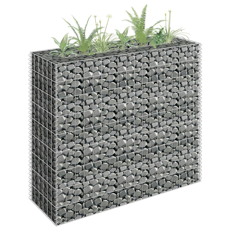 vidaXL horganyzott acél gabion magaságyás 90 x 30 x 90 cm