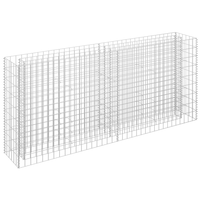 vidaXL horganyzott acél gabion magaságyás 180 x 30 x 90 cm