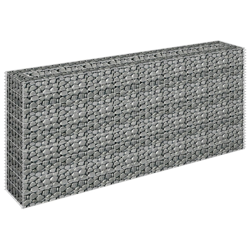 vidaXL horganyzott acél gabion magaságyás 180 x 30 x 90 cm