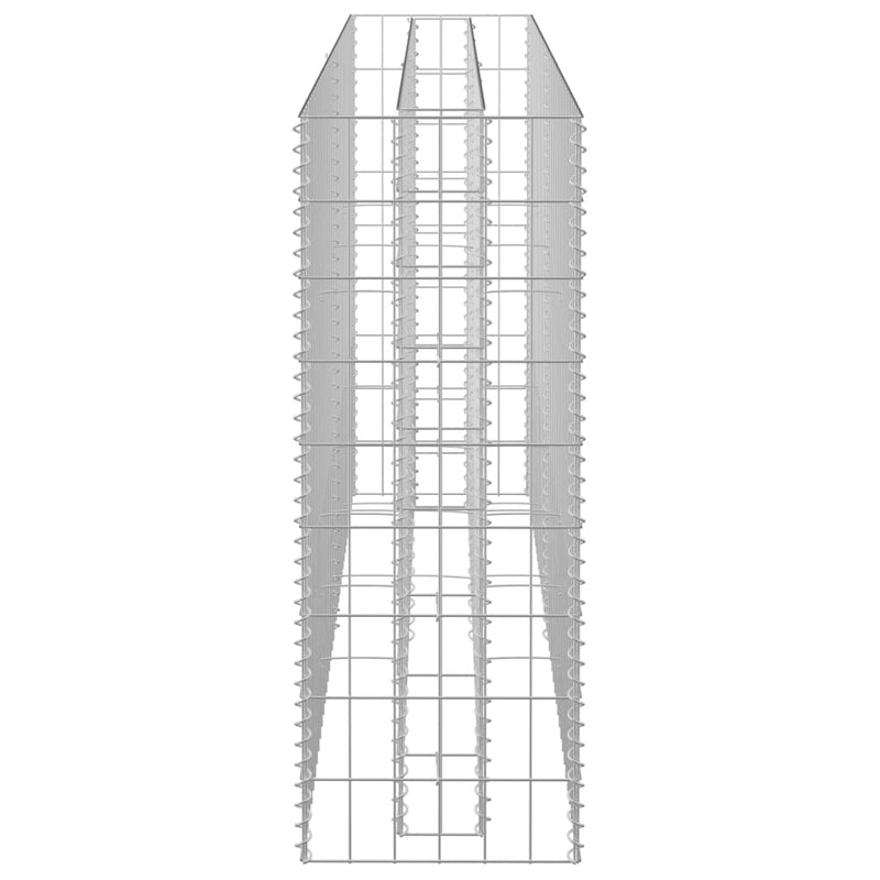 vidaXL horganyzott acél gabion magaságyás 180 x 30 x 90 cm