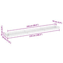 vidaXL horganyzott acél gabion magaságyás 270 x 30 x 10 cm