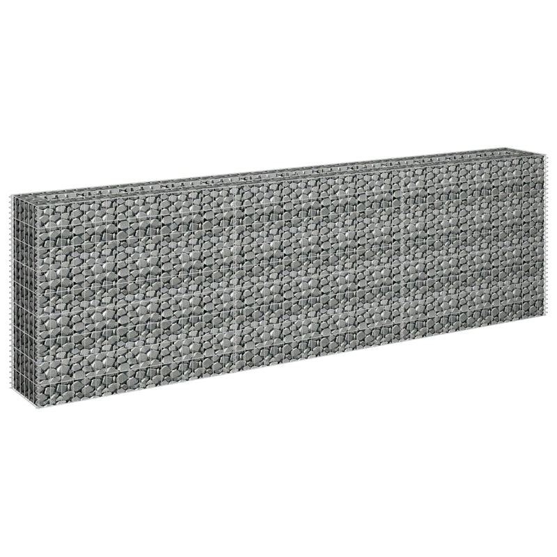 vidaXL horganyzott acél gabion magaságyás 270 x 30 x 90 cm