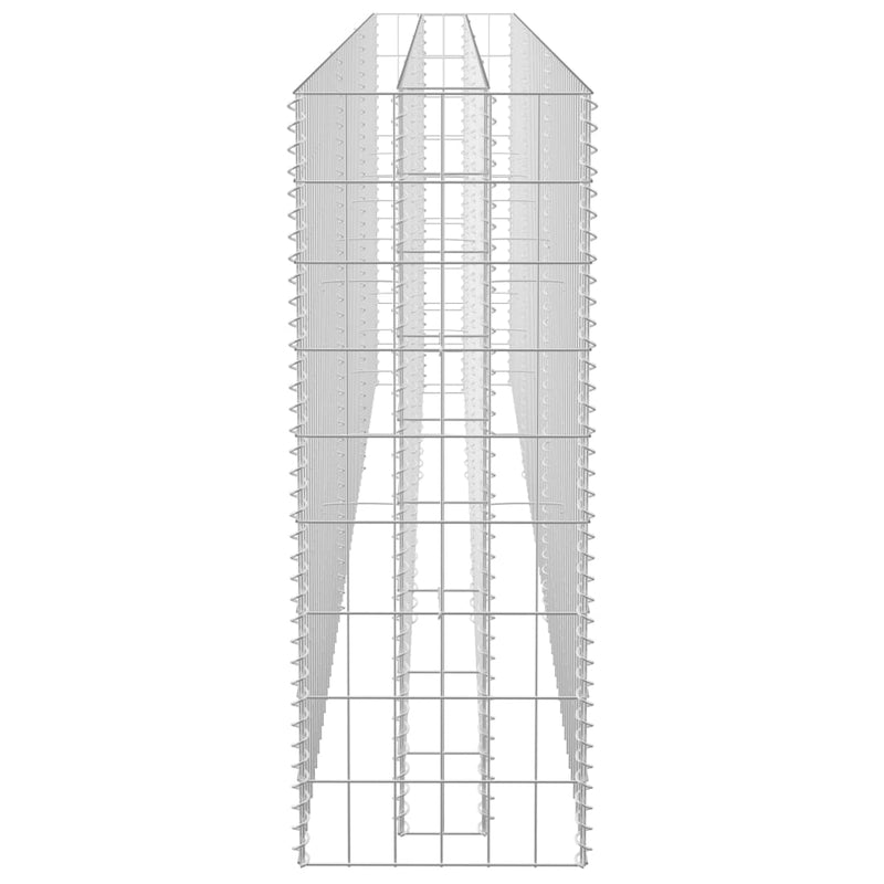 vidaXL horganyzott acél gabion magaságyás 270 x 30 x 90 cm