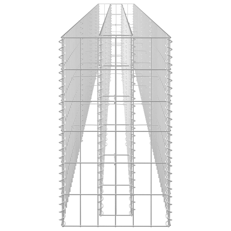 vidaXL horganyzott acél gabion magaságyás 360 x 30 x 60 cm