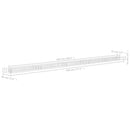 vidaXL horganyzott acél gabion magaságyás 450 x 30 x 10 cm