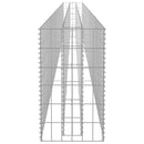 vidaXL horganyzott acél gabion magaságyás 450 x 30 x 60 cm