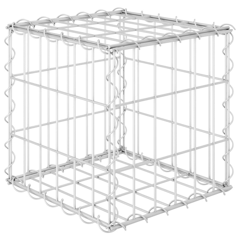 vidaXL kocka alakú acélhuzal gabion magaságyás 30 x 30 x 30 cm