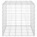 vidaXL kocka alakú acélhuzal gabion magaságyás 50 x 50 x 50 cm