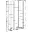 vidaXL trapéz alakú horganyzott acél gabion magaságyás 80x20x100 cm