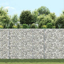 vidaXL trapéz alakú horganyzott acél gabion magaságyás 80x20x100 cm