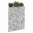 vidaXL trapéz alakú horganyzott acél gabion magaságyás 80x20x100 cm