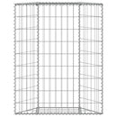 vidaXL trapéz alakú horganyzott acél gabion magaságyás 80x20x100 cm
