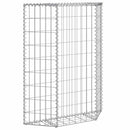 vidaXL trapéz alakú horganyzott acél gabion magaságyás 80x20x100 cm