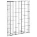 vidaXL trapéz alakú horganyzott acél gabion magaságyás 80x20x100 cm