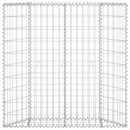 vidaXL trapéz alakú horganyzott acél gabion magaságyás 100x20x100 cm