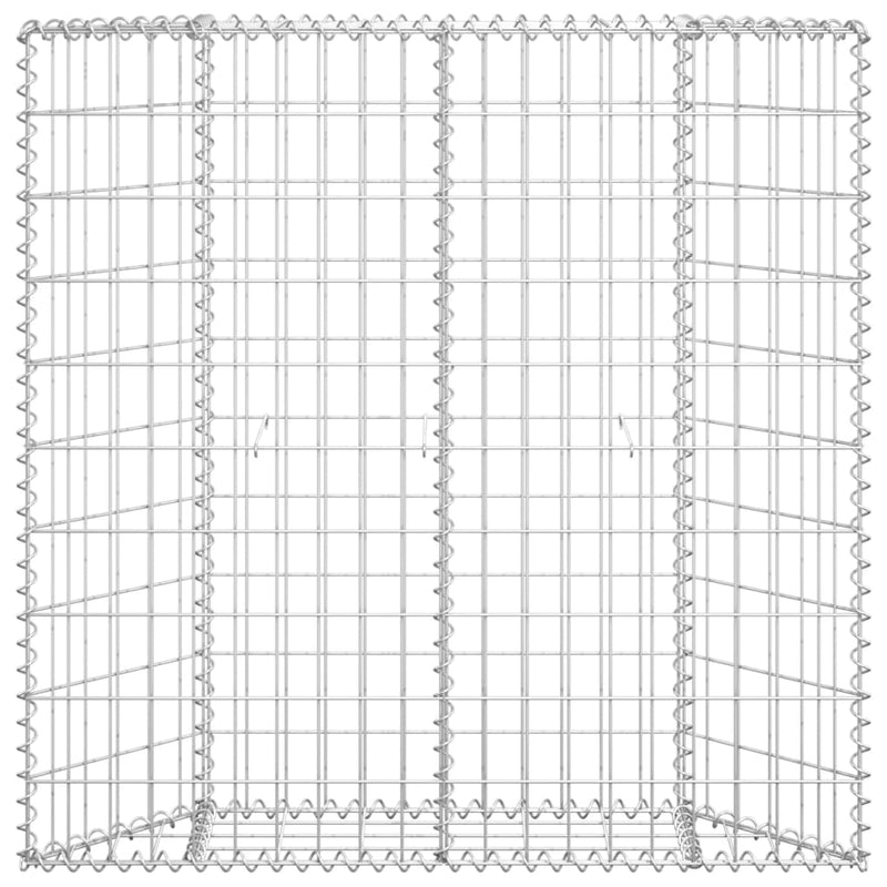 vidaXL trapéz alakú horganyzott acél gabion magaságyás 100x20x100 cm