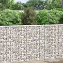 vidaXL trapéz alakú horganyzott acél gabion magaságyás 100x20x100 cm