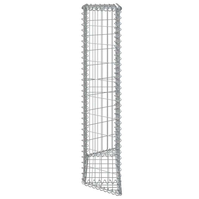 vidaXL trapéz alakú horganyzott acél gabion magaságyás 100x20x100 cm