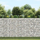 vidaXL trapéz alakú horganyzott acél gabion magaságyás 150x20x100 cm