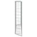 vidaXL trapéz alakú horganyzott acél gabion magaságyás 150x20x100 cm