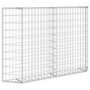 vidaXL trapéz alakú horganyzott acél gabion magaságyás 150x20x100 cm