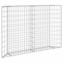 vidaXL trapéz alakú horganyzott acél gabion magaságyás 150x20x100 cm