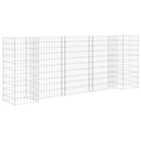 vidaXL H alakú acéldrót virágtartó gabion 260 x 40 x 100 cm
