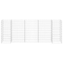 vidaXL H alakú acéldrót virágtartó gabion 260 x 40 x 100 cm