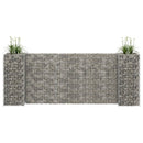 vidaXL H alakú acéldrót virágtartó gabion 260 x 40 x 100 cm