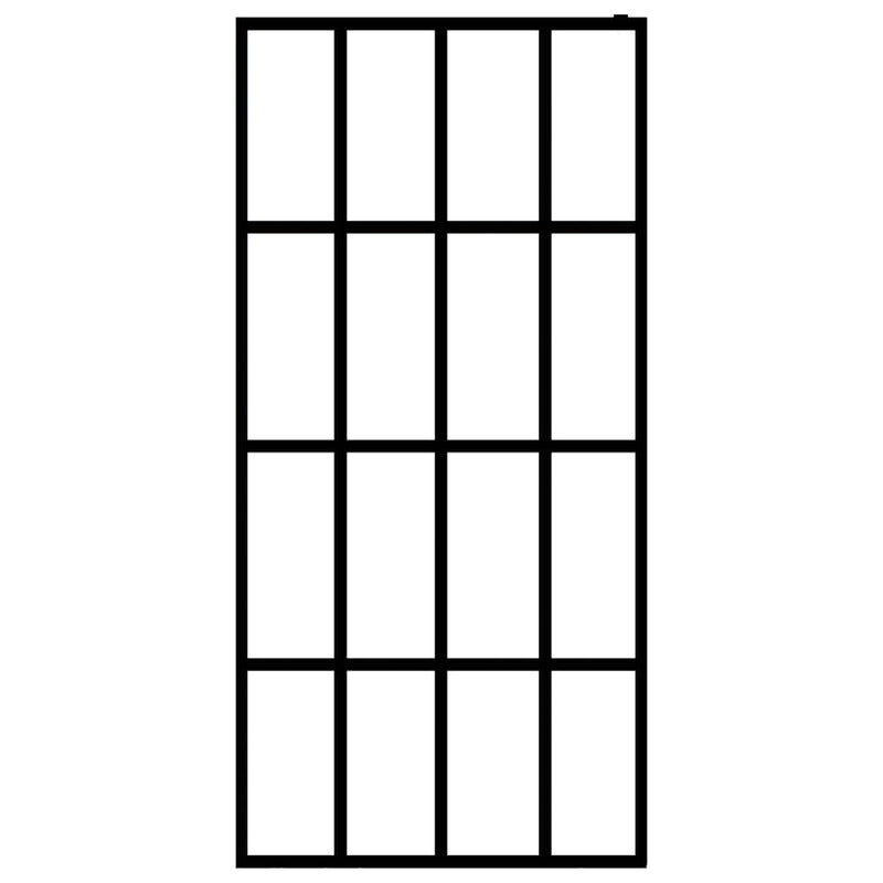 vidaXL homályosított edzett üveg zuhanyfal 80 x 195 cm