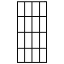 vidaXL homályosított edzett üveg zuhanyfal 100 x 195 cm