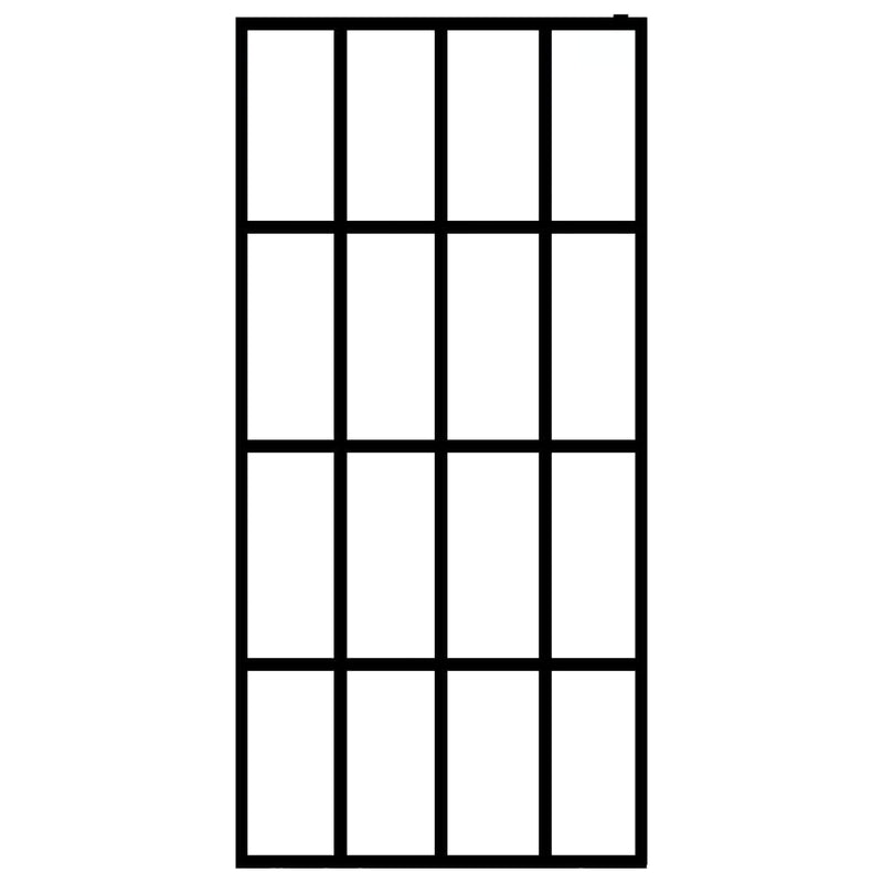 vidaXL homályosított edzett üveg zuhanyfal 118 x 190 cm